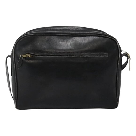 GUCCI Web Sherry Line Shoulder Bag Leather Black Red Green - Picture 2 of 16